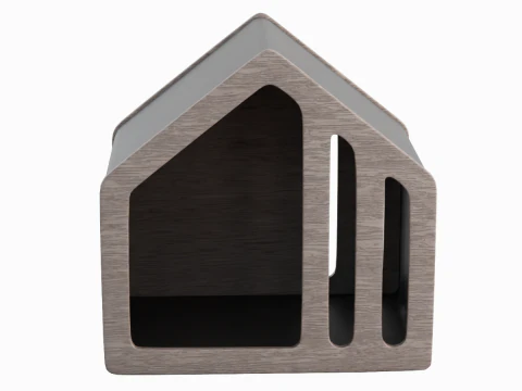 Wooden Doghouse 02 3D Model