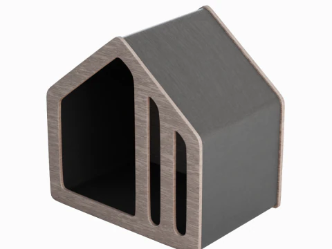 Wooden Doghouse 02 3D Model