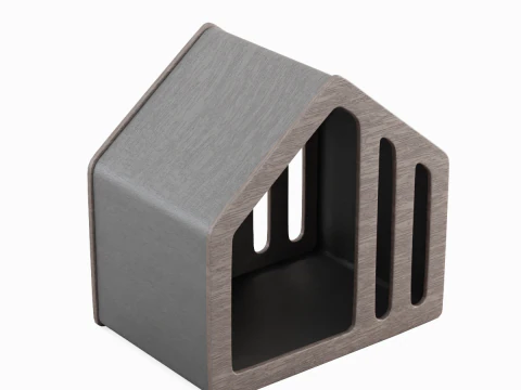 Wooden Doghouse 03 3D Model