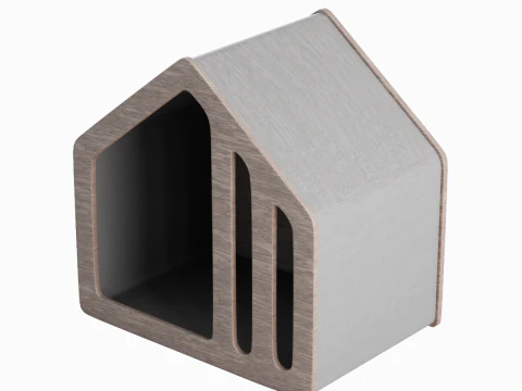 Wooden Doghouse 03 3D Model