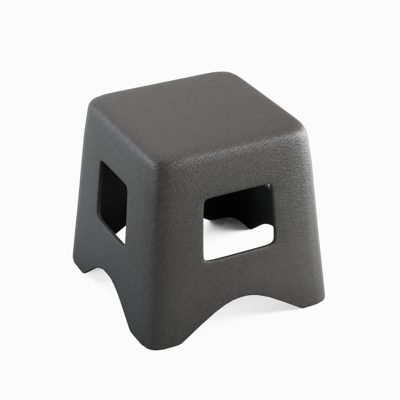 Plastic Stool 01 3D Model .c4d .max .obj .3ds .fbx .stl .blend