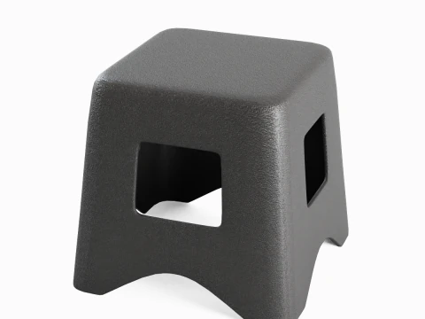 Plastic Stool 01 3D Model