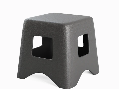 Plastic Stool 01 3D Model