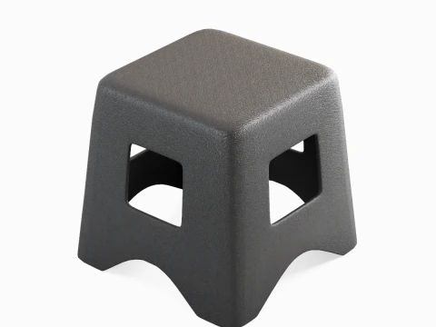Plastic Stool 01 3D Model