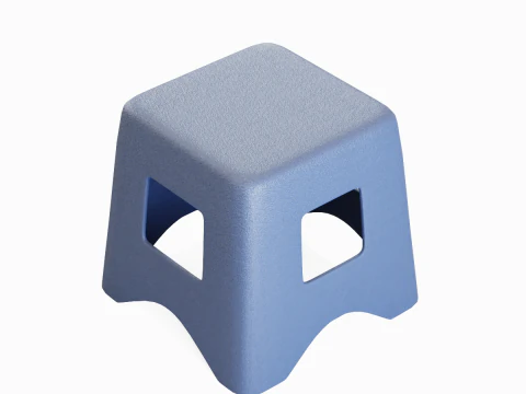 Plastic Stool 03 3D Model