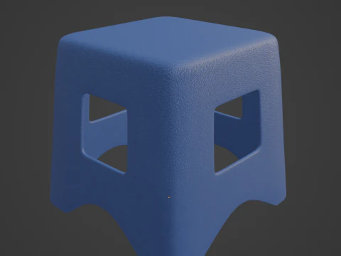 Plastic Stool 03 3D Model