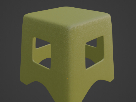 Plastic Stool 05 3D Модель