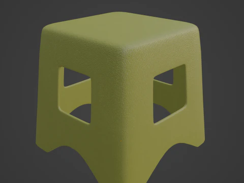 Plastic Stool 05 3D Model