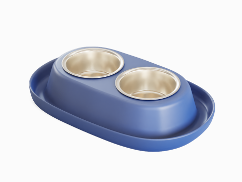 Plastic Pet Bowl 01 3D Модель