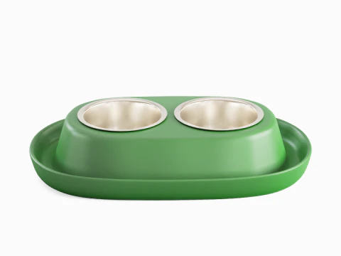 Plastic Pet Bowl 02 3D Model