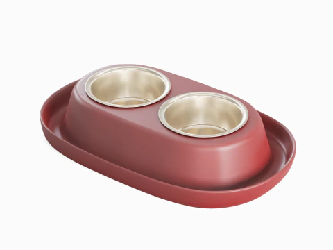 Plastic Pet Bowl 03 3D Model