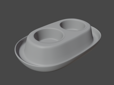 Plastic Pet Bowl 03 Modèle 3D
