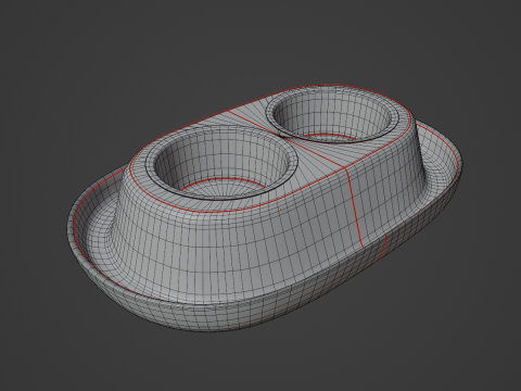 Plastic Pet Bowl 03 Modèle 3D