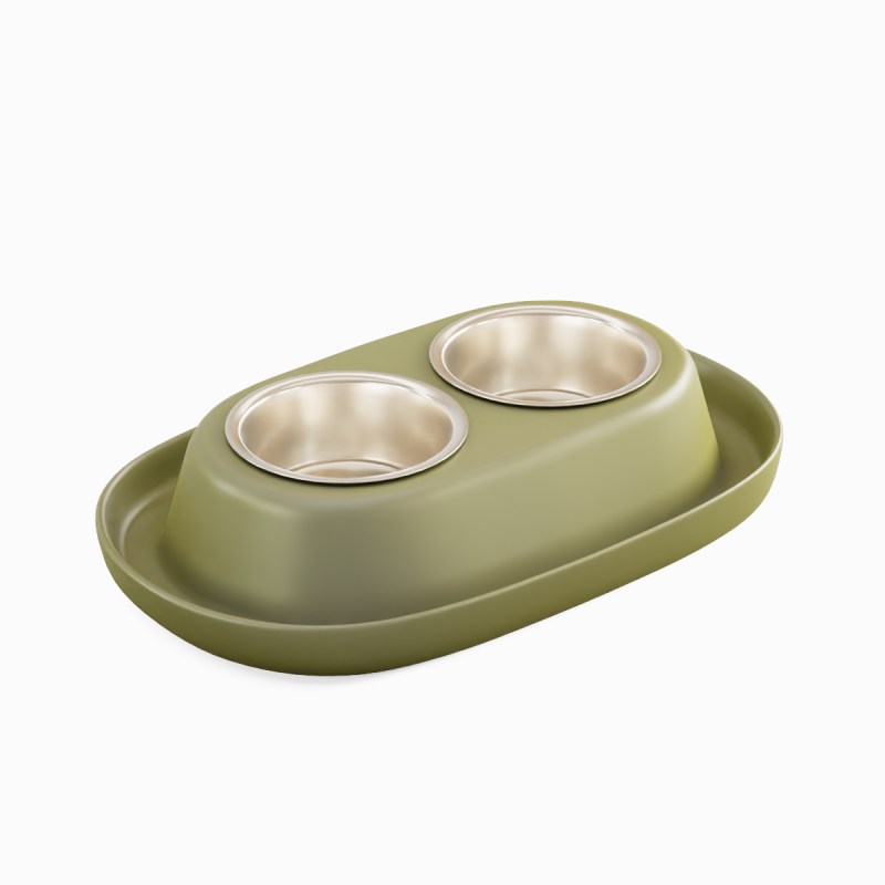 Plastic Pet Bowl 04 3D Model .c4d .max .obj .3ds .fbx .stl .blend 