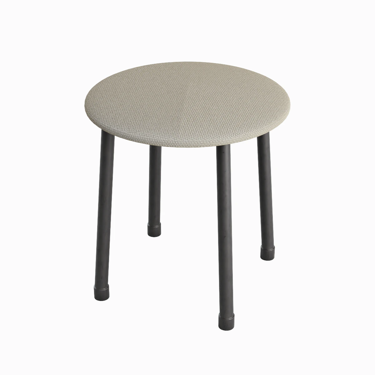 Steel Stool C 01 3D Model .c4d .max .obj .3ds .fbx .stl .blend