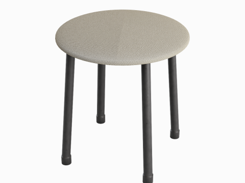 Steel Stool C 01 3Dモデル
