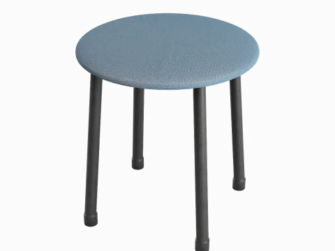 Tabouret en acier C 02 Modèle 3D