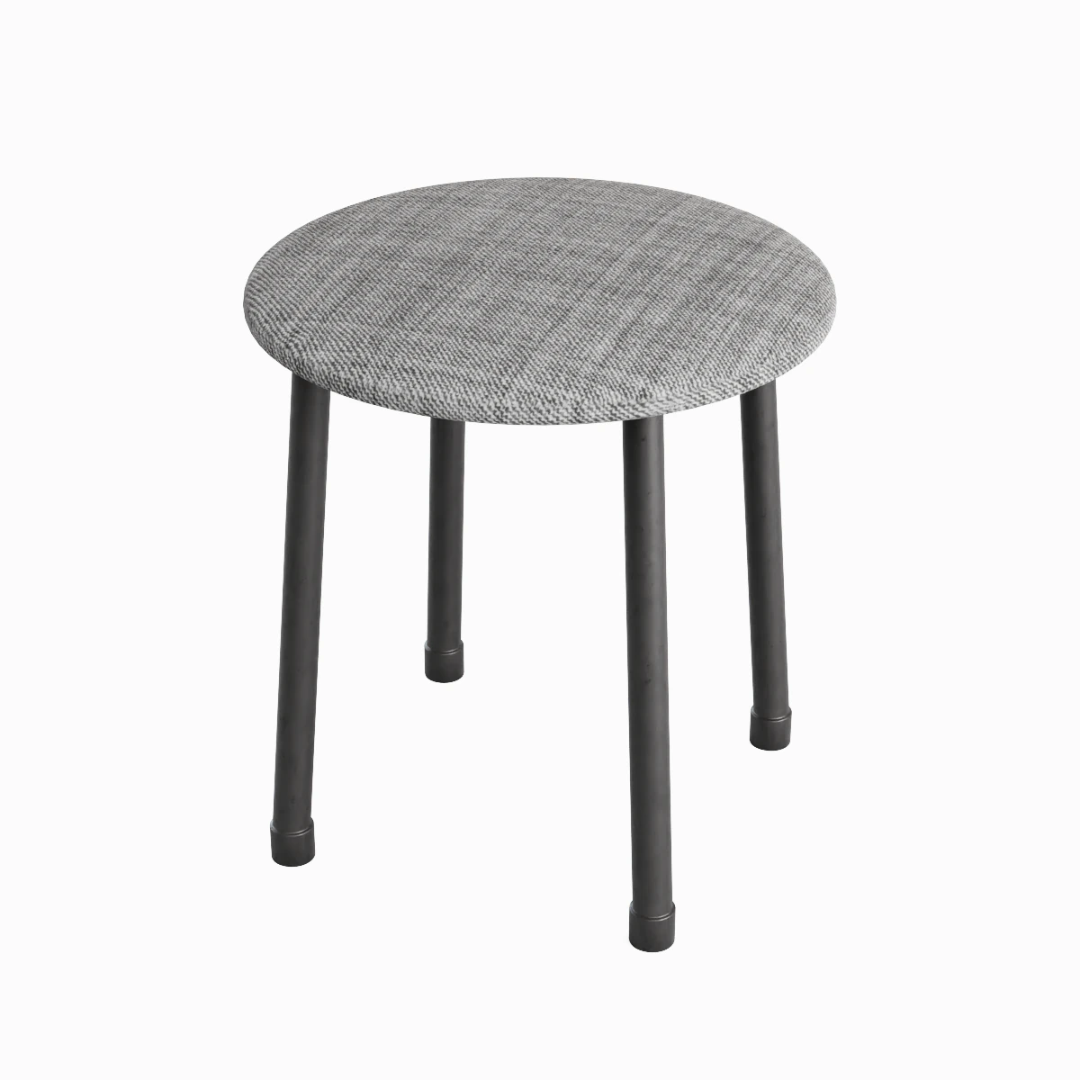 Steel Stool C 04 3D Model .c4d .max .obj .3ds .fbx .stl .blend