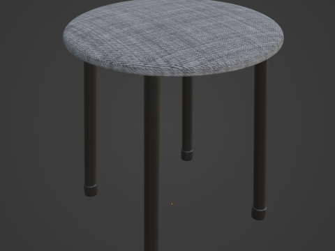Steel Stool C 04 Modello 3D