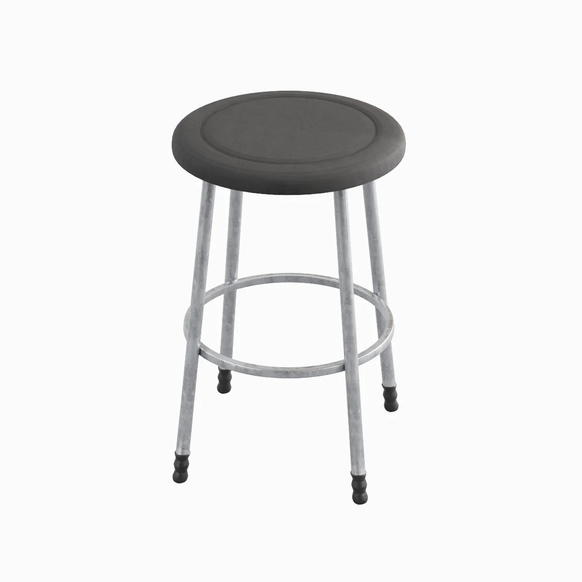 Steel Stool D 01 3D Model .c4d .max .obj .3ds .fbx .stl .blend