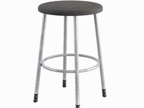 Steel Stool D 01 3D Модель