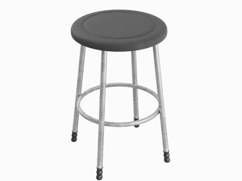 Steel Stool D 01 3D Модель