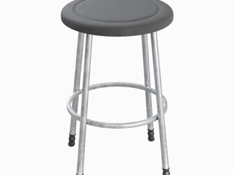 Steel Stool D 01 3D Model