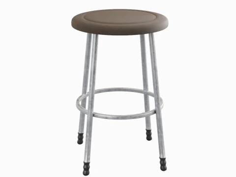 Steel Stool D 02 3D Model