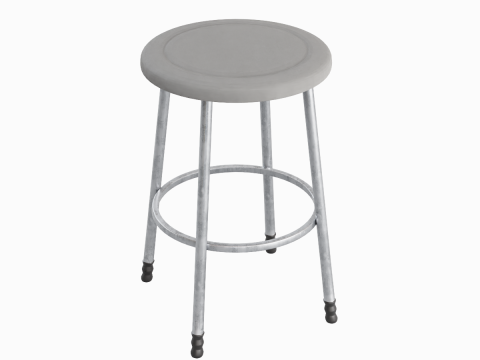 Steel Stool D 03 Model 3D