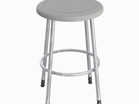 Steel Stool D 03 Model 3D
