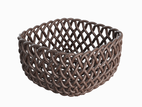 Woven Basket 01 3D Model