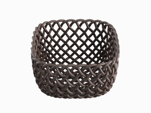 Woven Basket 01 3D Model