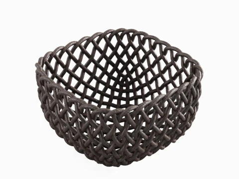 Woven Basket 01 3D Model