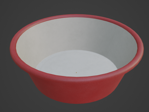 Plastic Wash Basin D 03 Modèle 3D