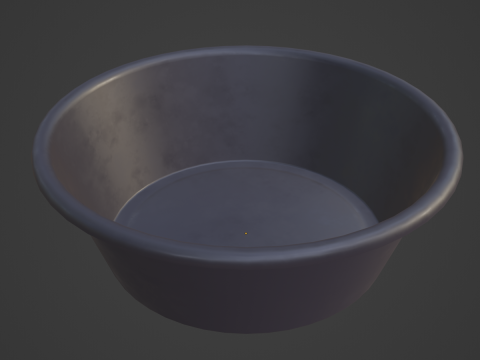 Plastic Wash Basin D 10 3Dモデル