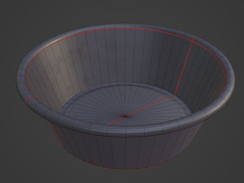 Plastic Wash Basin D 10 3Dモデル