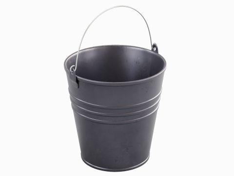 Steel Rust and Wear Steel Bucket 3D मॉडल