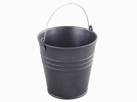 Stalen roest- en slijtage-stalen emmer 3D Model