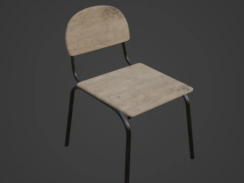 Simple Chair 01 3D Model