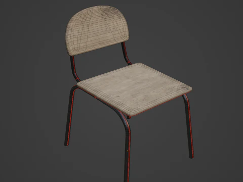 Simple Chair 01 3D Model