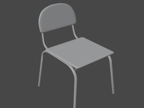 Simple Chair 01 3D Model