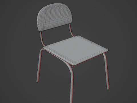 Simple Chair 01 3D Model