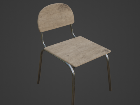 Simple Chair 02 3D Модель