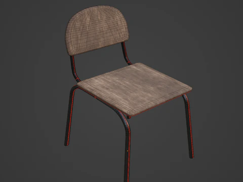 Simple Chair 04 3D Model