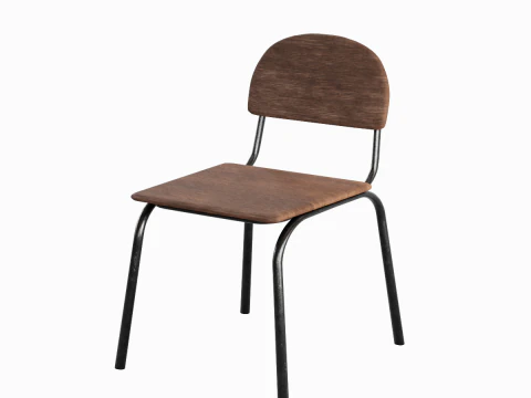 Proste krzesło 05 Model 3D