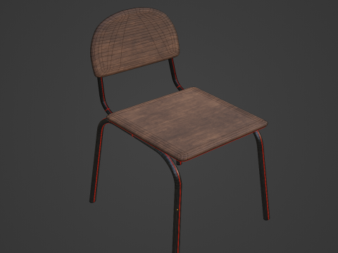 Simple Chair 05 3D मॉडल