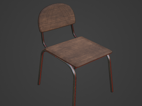 Simple Chair 06 3D-Modell