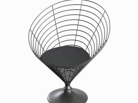 Wire Cone Chair 01 3D Model