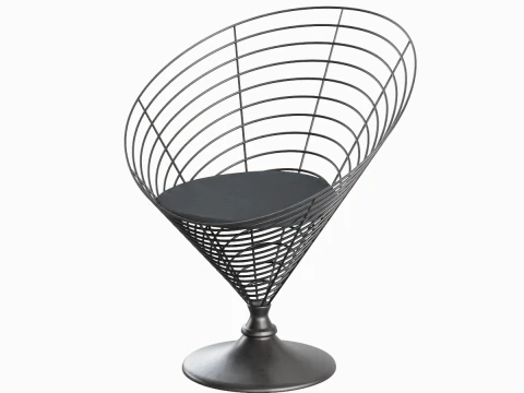 Wire Cone Chair 01 3D Model