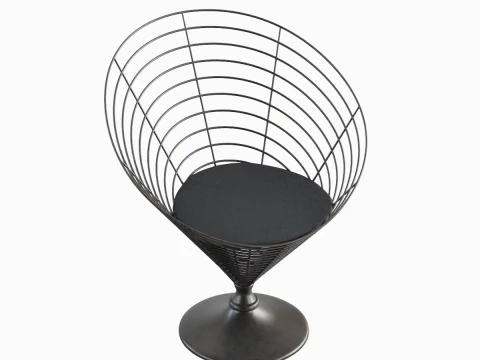 Wire Cone Chair 01 3D Model